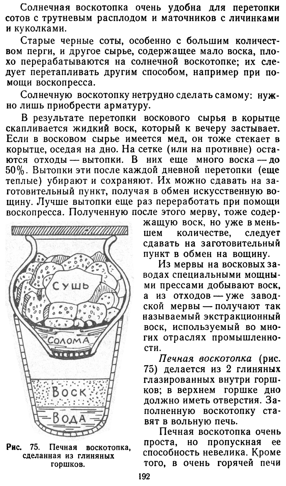           Восковые железы пчел. Постройка сотов