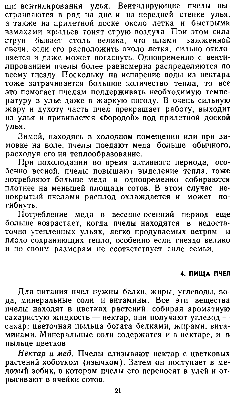           Восковые железы пчел. Постройка сотов