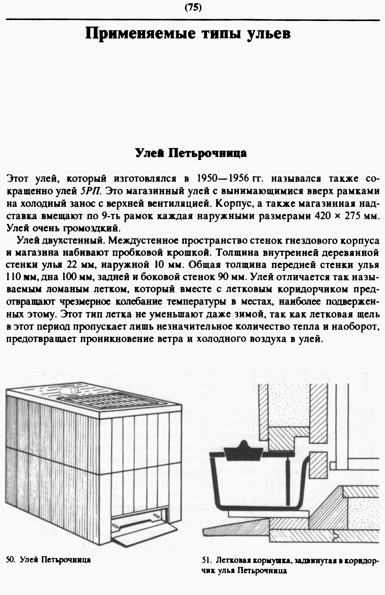 Толщина стенок улья